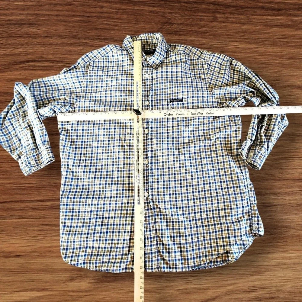 VTG Polo Jeans Co. Ralph Lauren Plaid Shirt Men's Size XL‎